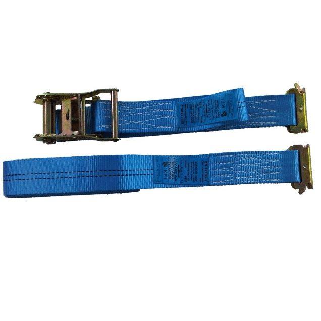 Lashing strap for rail with tensioner type R