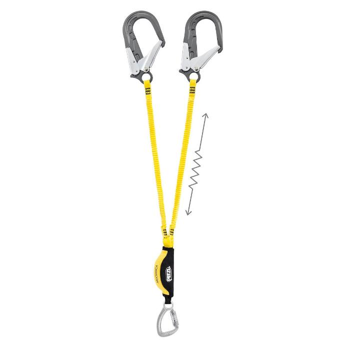 Dubbele vallijn met valdemper Petzl Absorbica-Y