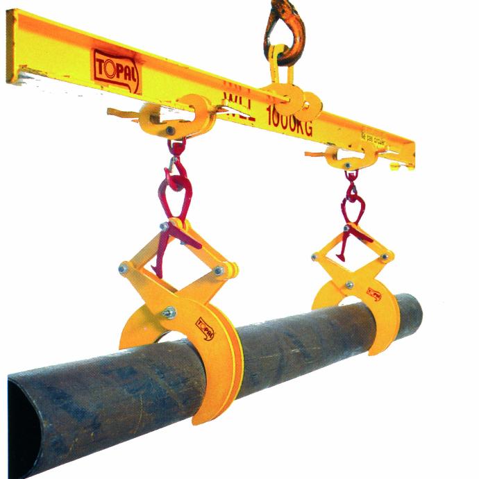 Lifting clamps for round shapes Lifting clamp for round materials and pipe selections Topal RT