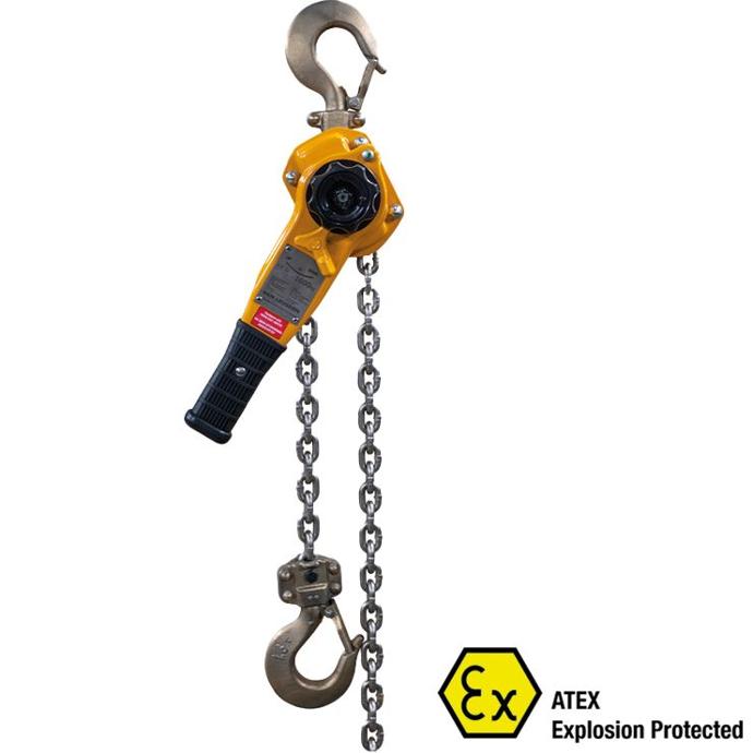 Palan à rochet KITO disponible en ATEX