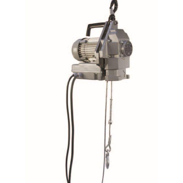 Electric wire rope material hoists Tractel Minifor TR