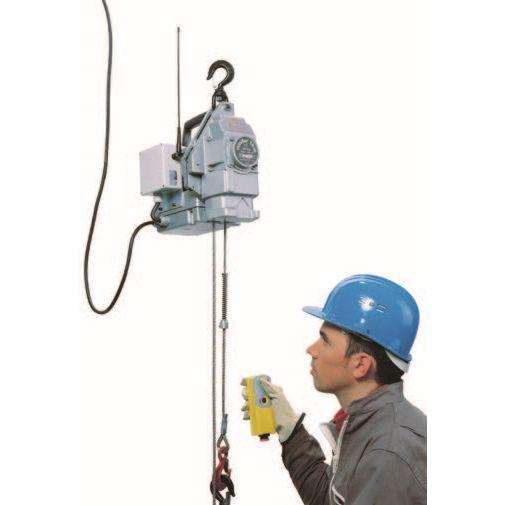 Electric wire rope hoist Tractel Minifor TR with radio control