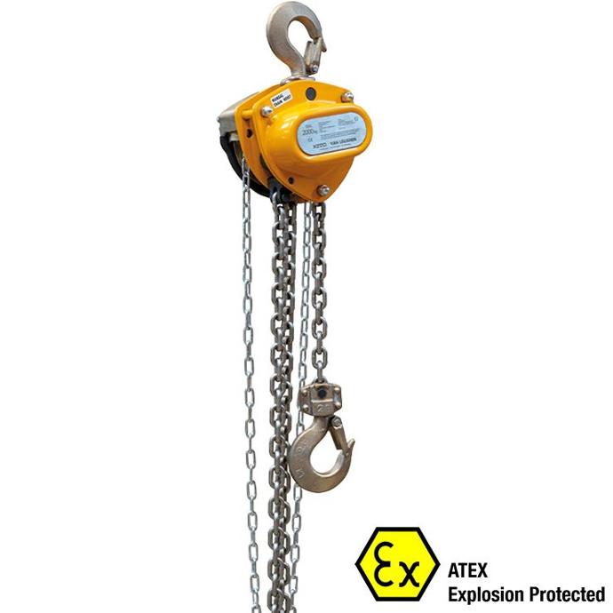 Manual KITO hoist available in ATEX