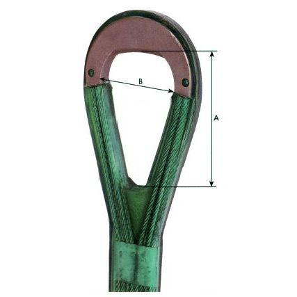 Hijsband uit stalen kabels met PU coating POLY-CAL