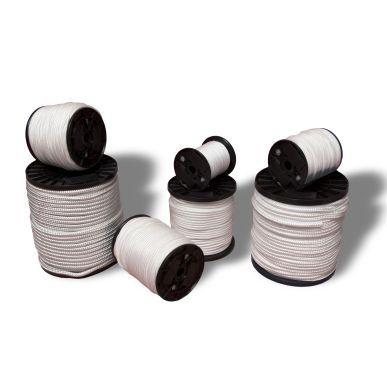 Round braided polyamide rope