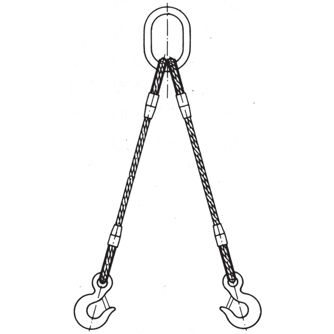 Élingue câble à 2 brins