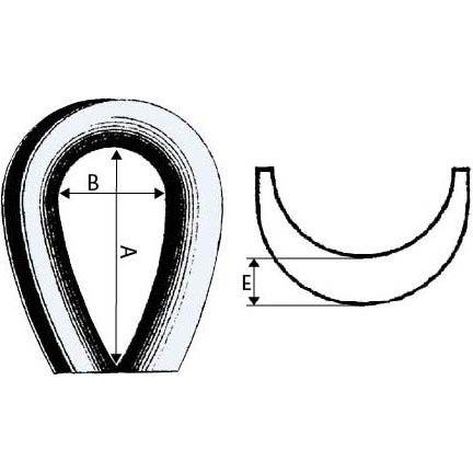 Reinforced thimble DIN83311 COCOGR