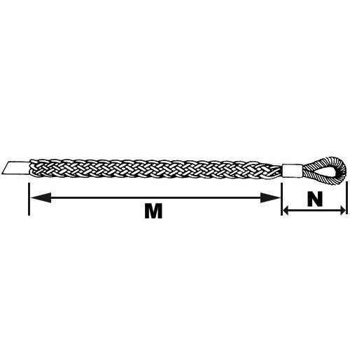 Tire-câble à simple boucle déportée manchonnée TTSBOM